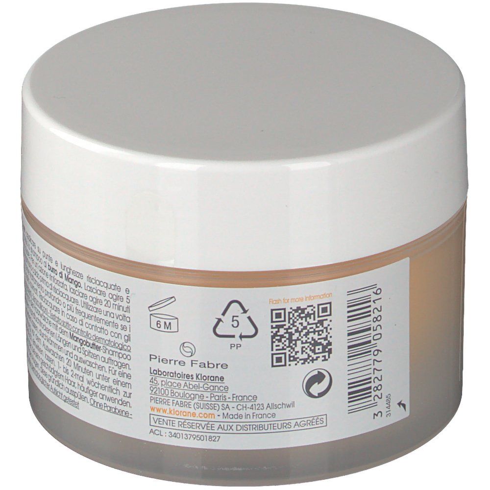 Klorane masque réparateur au beurre de mangue