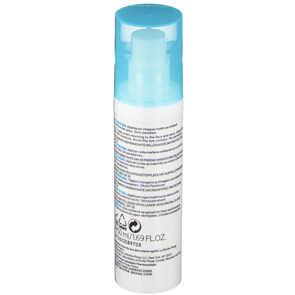 Dos du flacon blanc avec texte. Contient des informations sur l'utilisation et les ingrédients. 50ml/1.69 FL.OZ.