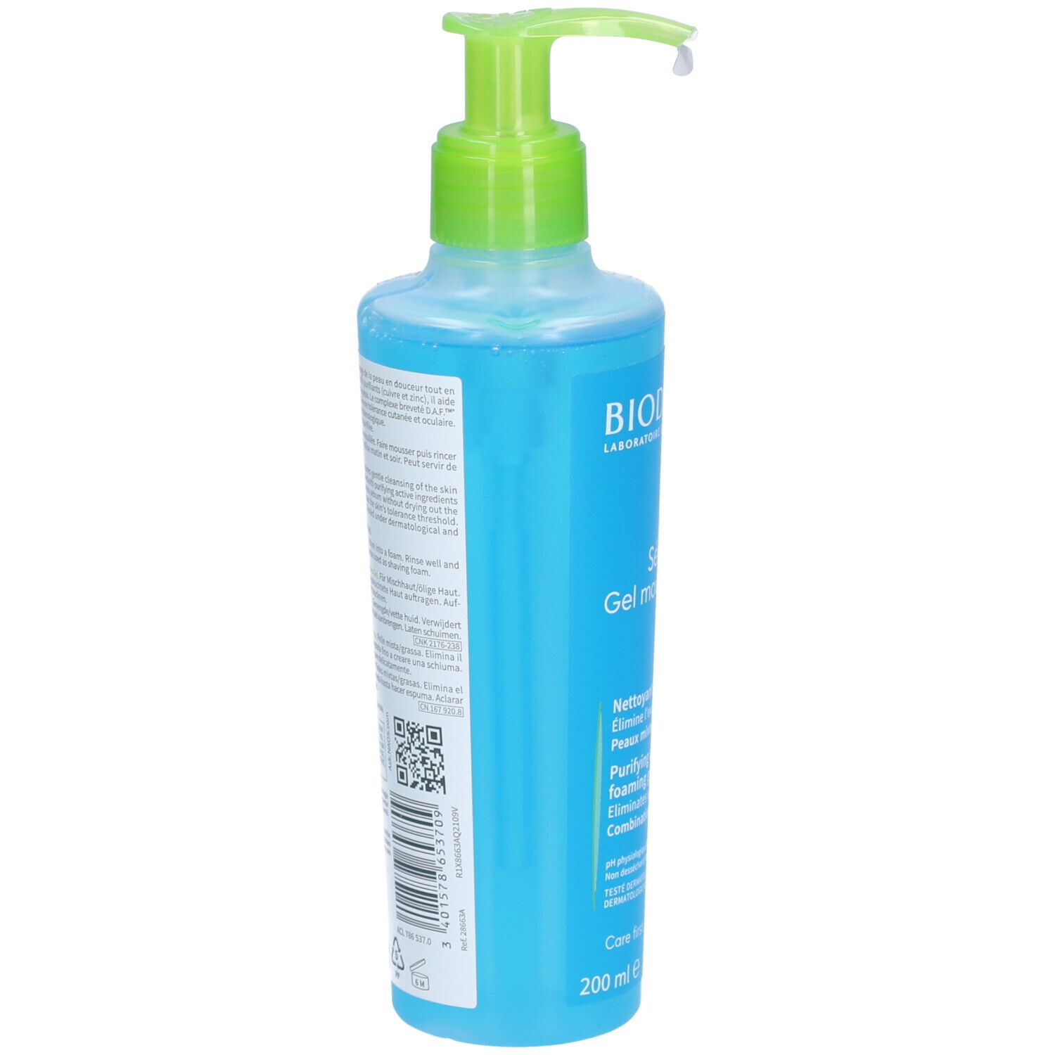 BIODERMA Sébium Gel Moussant Nettoyant Purifiant