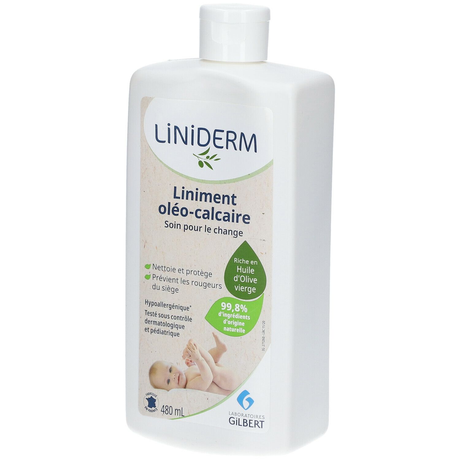 Gilbert LiNiDERM Bébé Liniment Oléo-calcaire à l'huile d'olive vierge