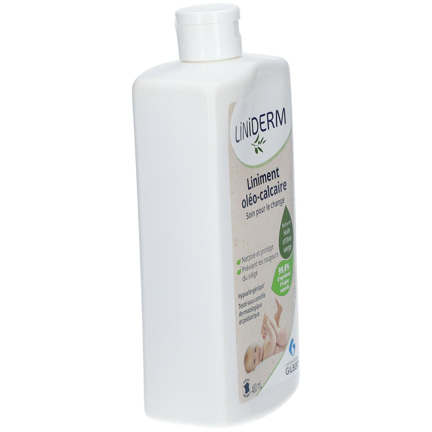Gilbert LiNiDERM Bébé Liniment Oléo-calcaire à l'huile d'olive vierge