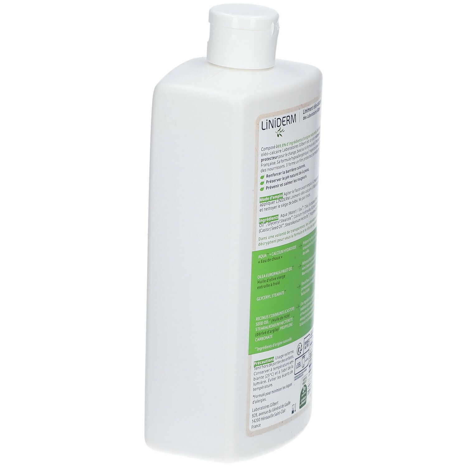 Gilbert LiNiDERM Bébé Liniment Oléo-calcaire à l'huile d'olive vierge