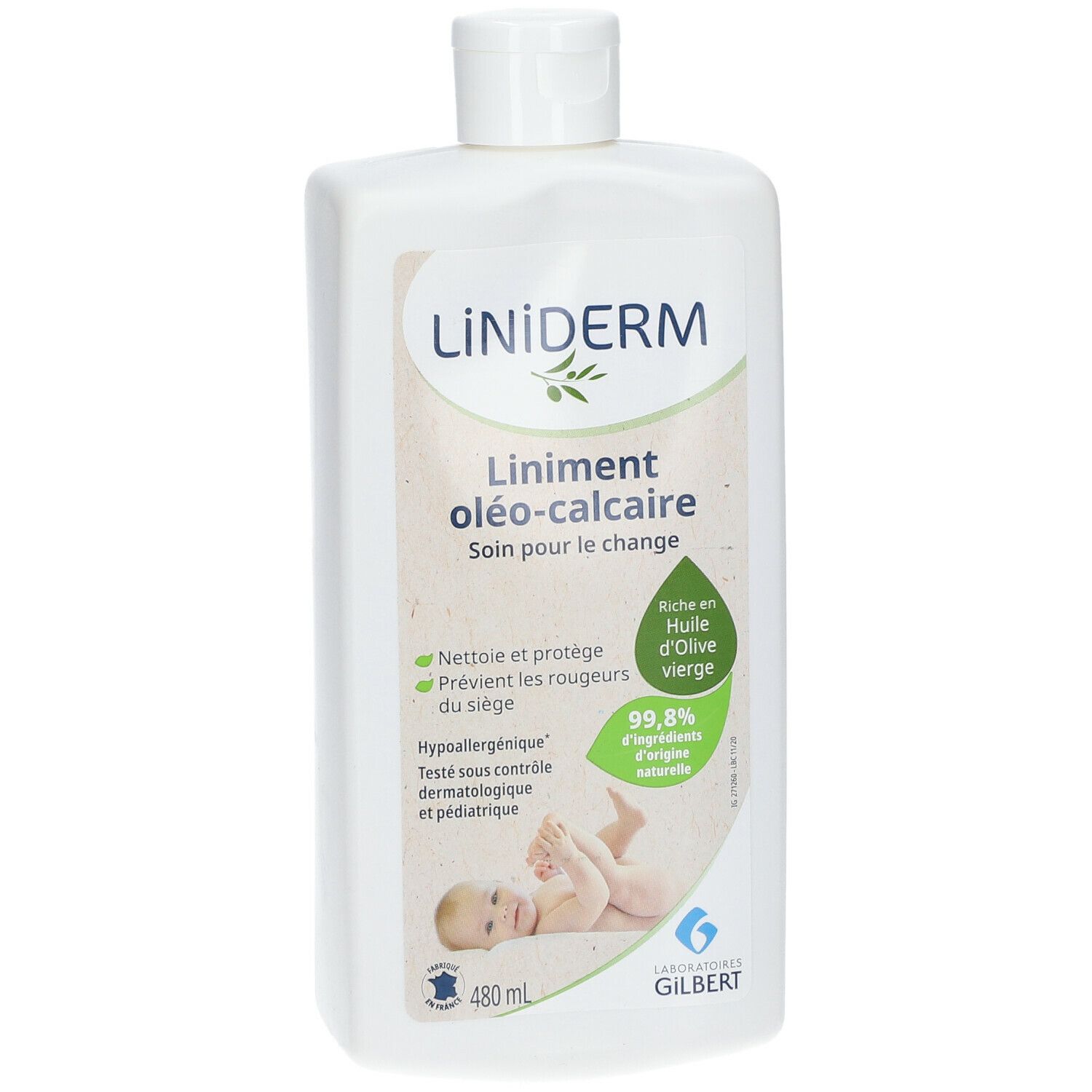 Gilbert LiNiDERM Bébé Liniment Oléo-calcaire à l'huile d'olive vierge