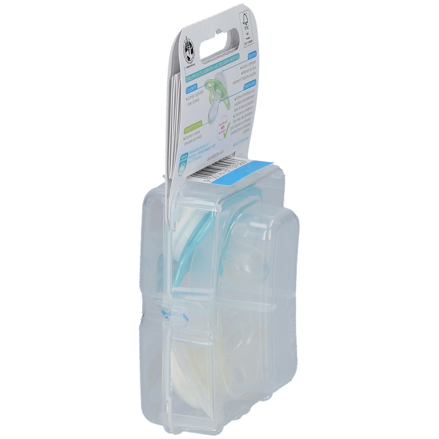 MAM Sucette anatomique silicone 2 à 6 mois (Couleur non sélectionnable)