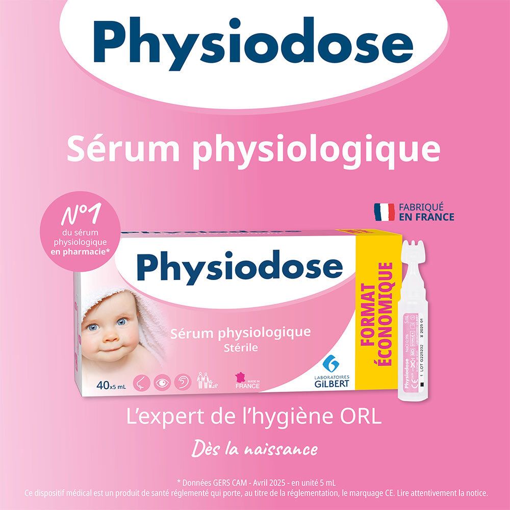 Physiodose Sérum physiologique stérile