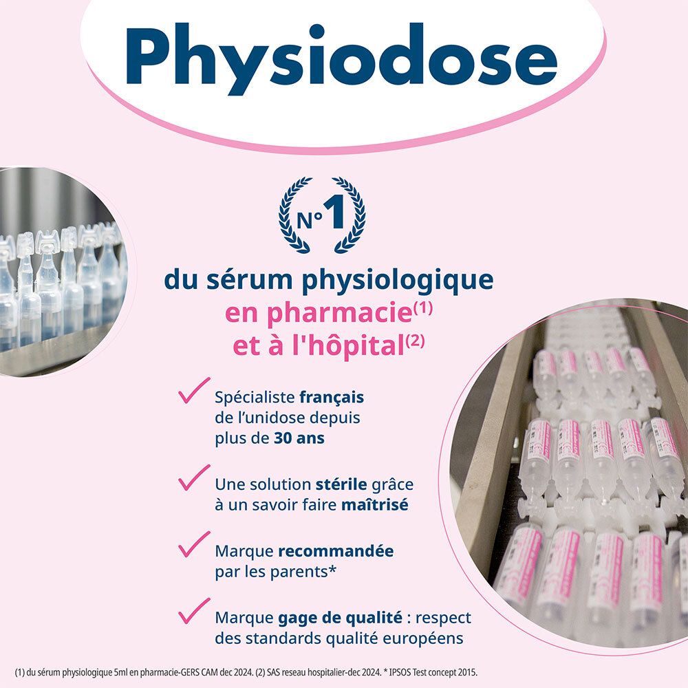 Physiodose Sérum physiologique stérile