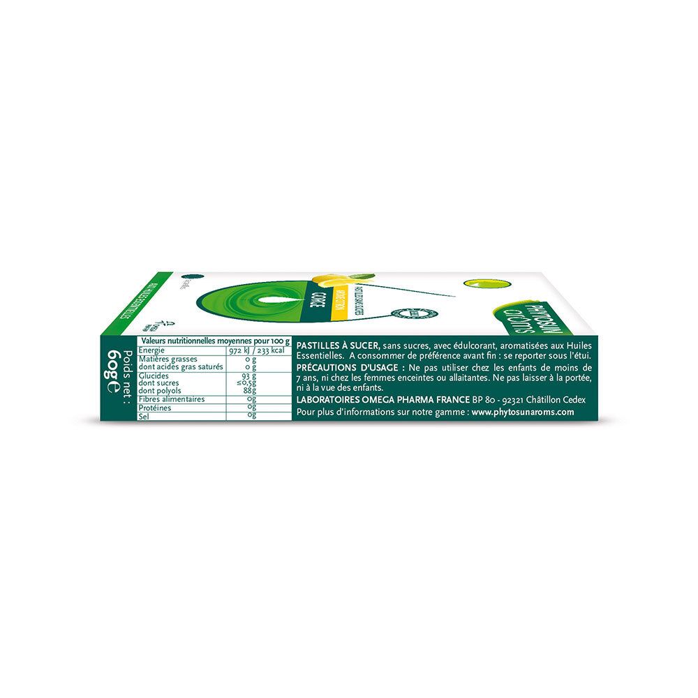 Phytosun Arôms Pastille Sans Sucre Gorge Citron 24 Unités