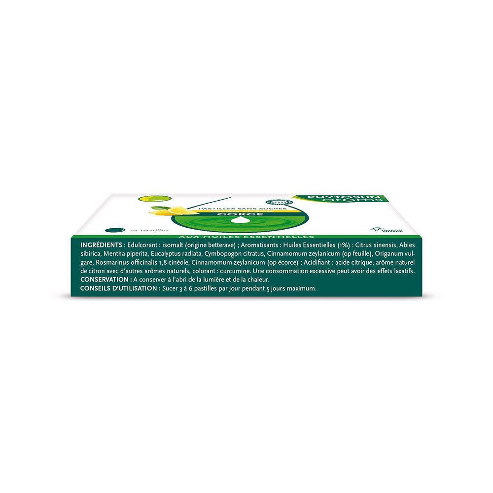 Phytosun Arôms Pastille Sans Sucre Gorge Citron 24 Unités