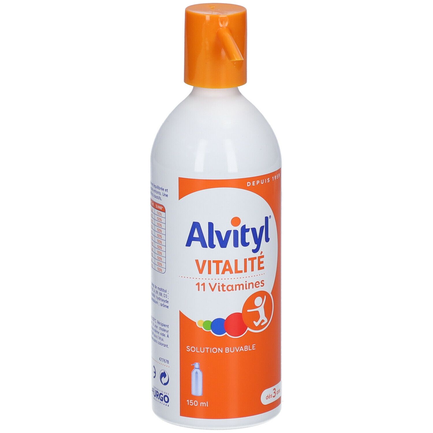 Alvityl® Vitalité Solution Buvable Multivitaminée 150 Ml Redcare