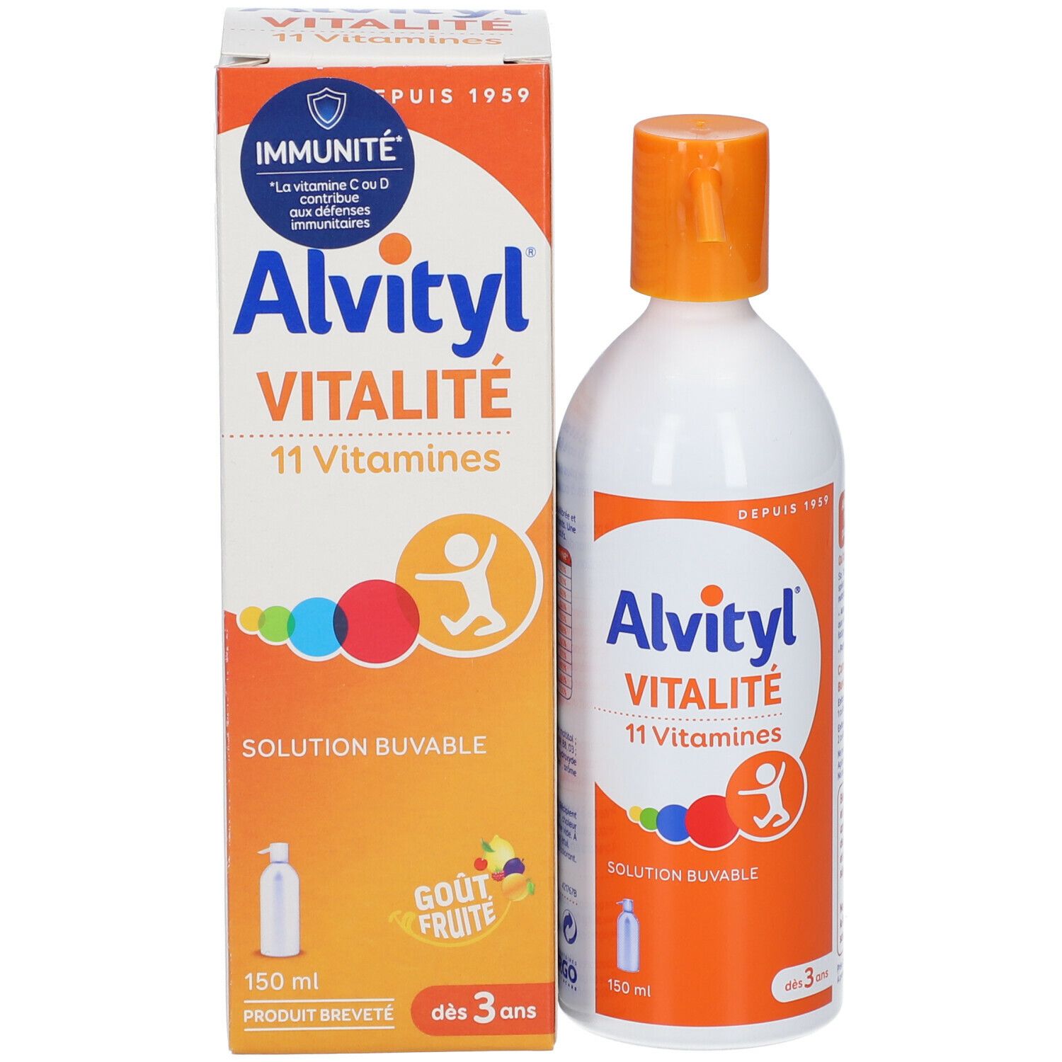 Alvityl Vitalité Solution Buvable Multivitaminée - 150ml