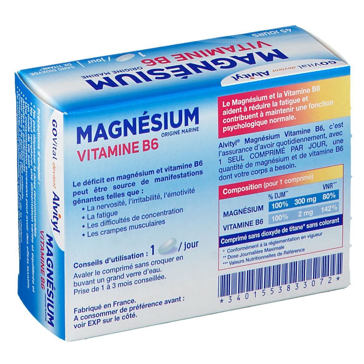 GOVital Magnésium vitamine B6