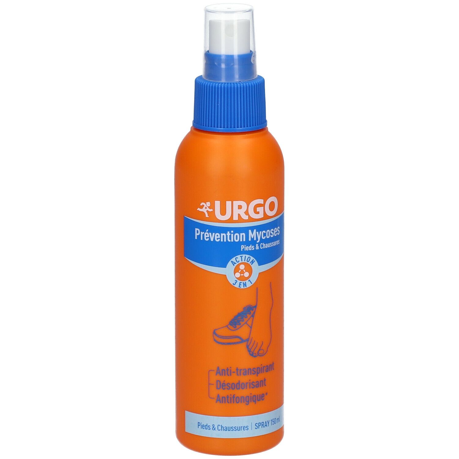 URGO Prévention Mycoses Pieds & Chaussures Action 3 en 1 Spray