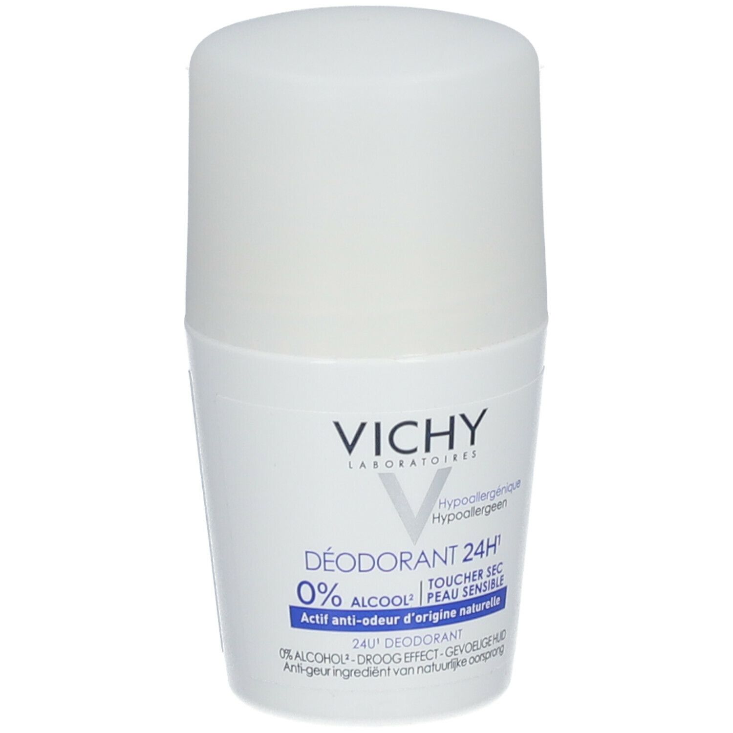 VICHY Déodorant 24H actif anti-odeur d'origine naturelle toucher sec - Roll-on