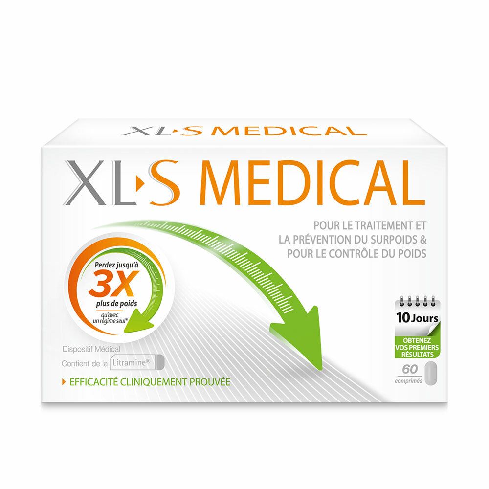 XLS Medical Capteur de Graisses Aide à la Perte de Poids 60 Comprimés