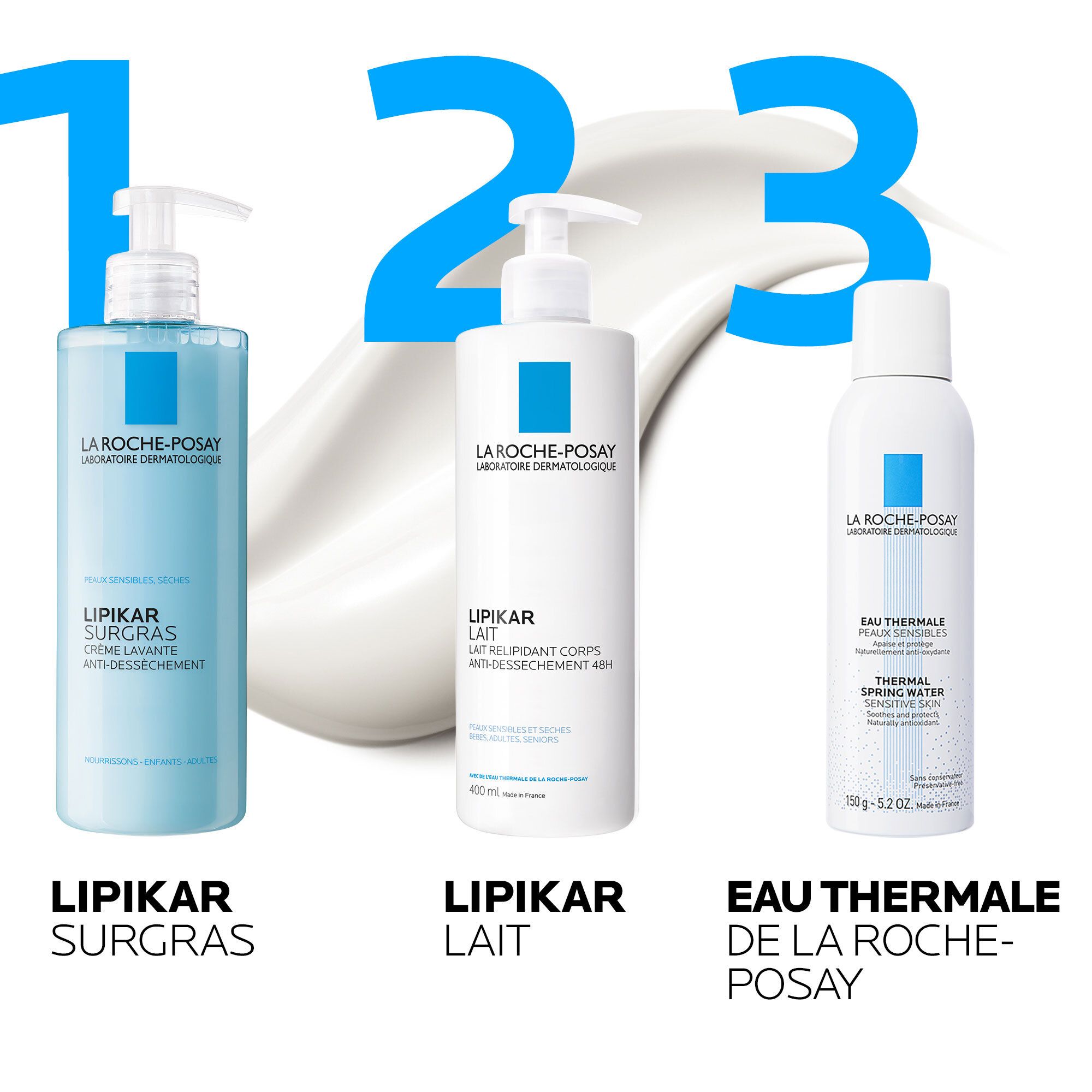 Lipikar Surgras Crème lavante anti-dessèchement 400ml