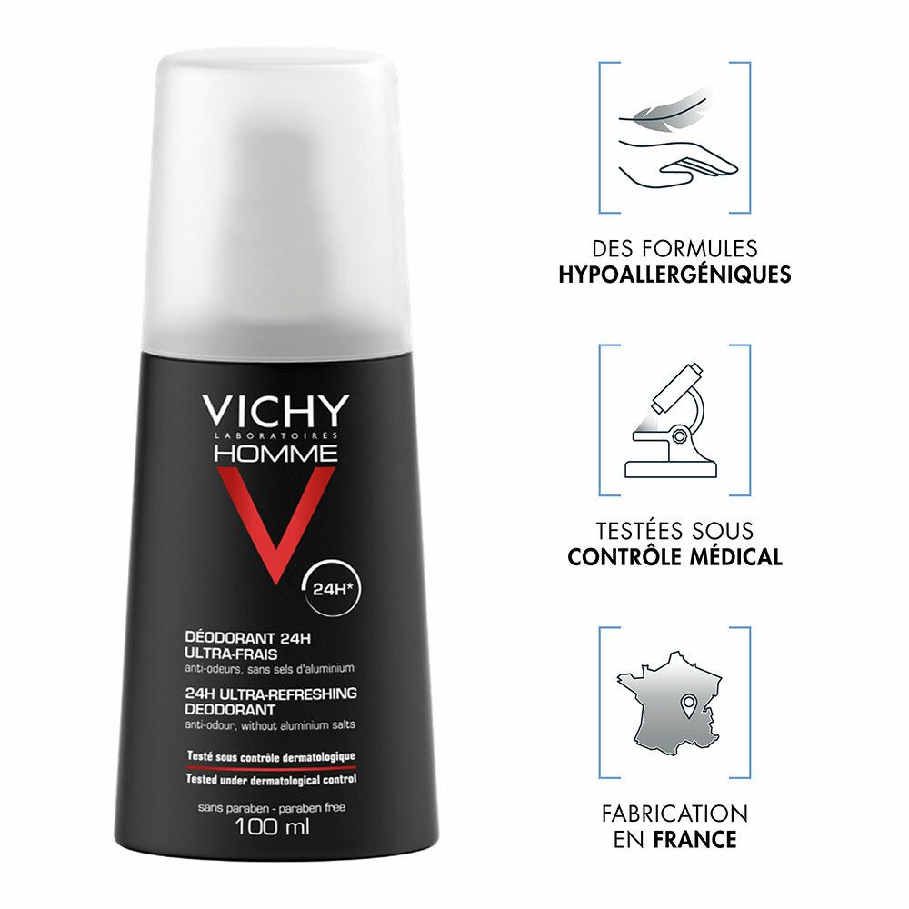 VICHY Homme Déodorant Vaporisateur Ultra-Frais