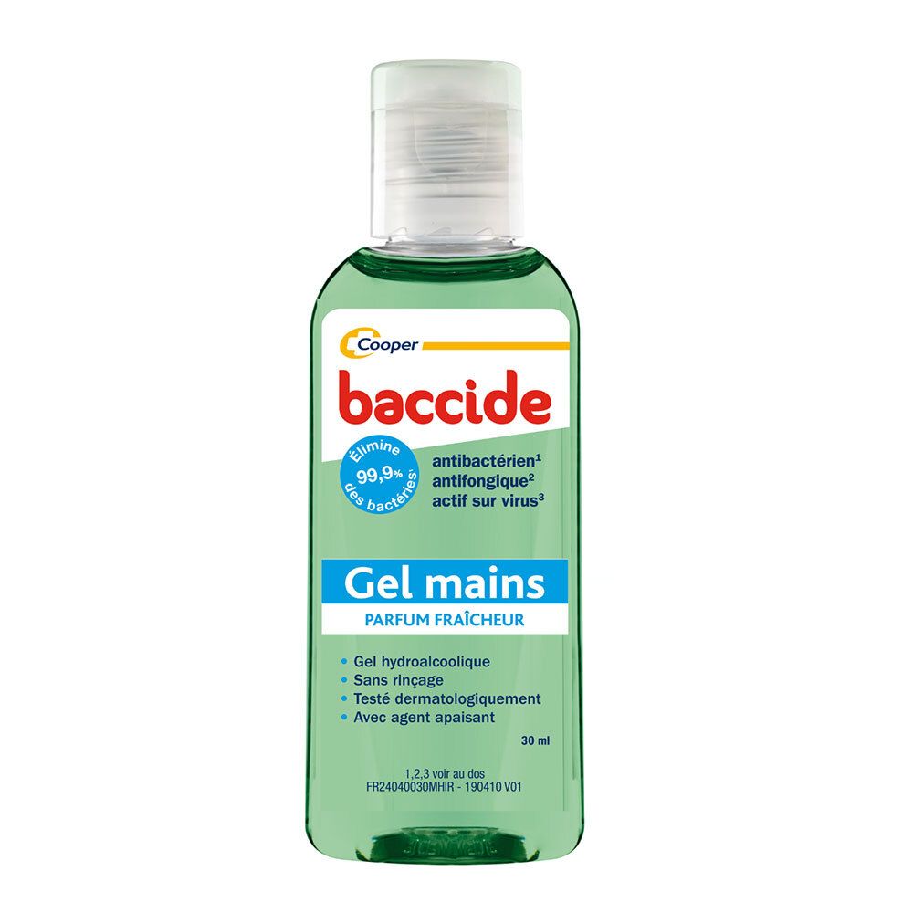 BACCIDE Gel Hydroalcoolique 30ML VERT PRES 50