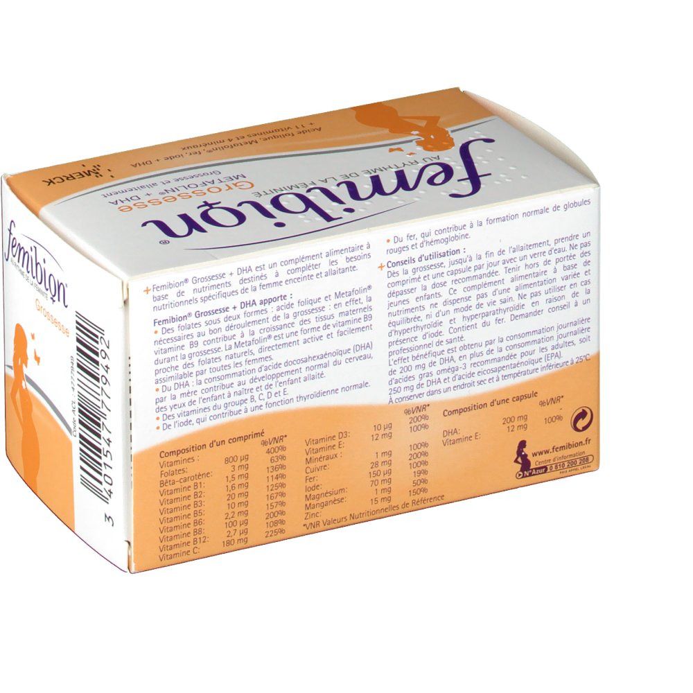 Femibion® Grossesse Metafolin DHA+