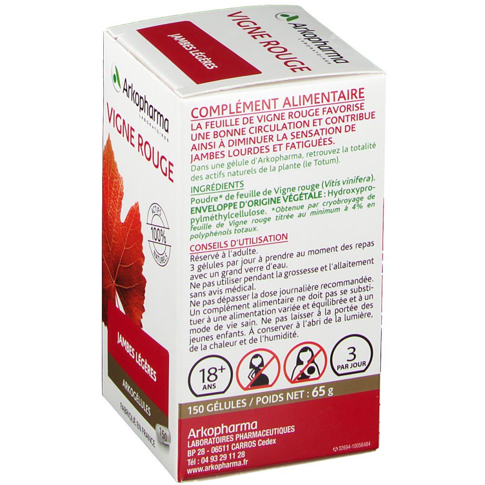 Arkopharma Arkogélules Vigne rouge