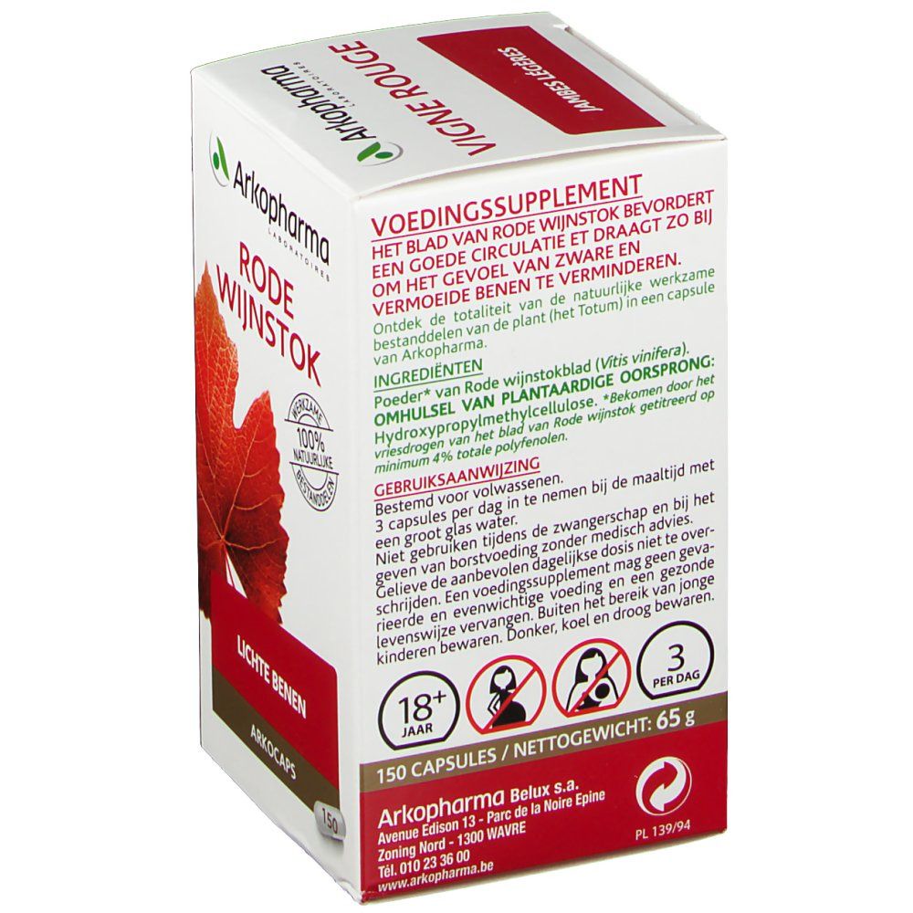 Arkopharma Arkogélules Vigne rouge