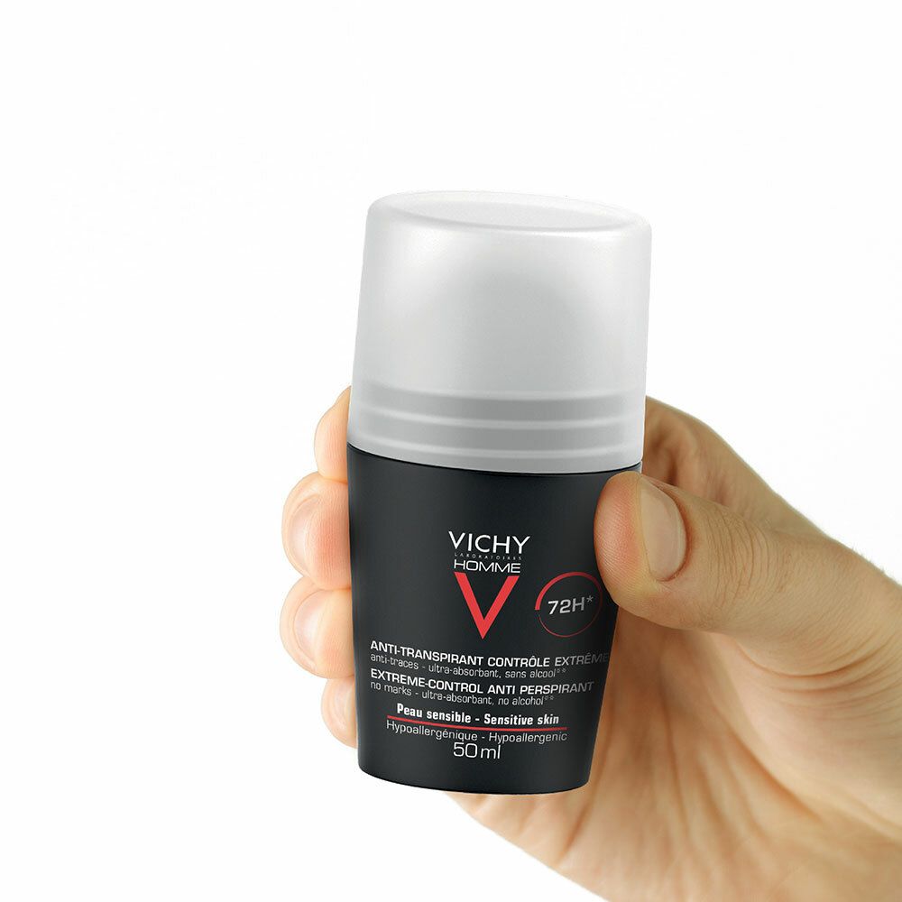 VICHY Homme déodorant antitranspirant contrôle extrême peaux sensibles