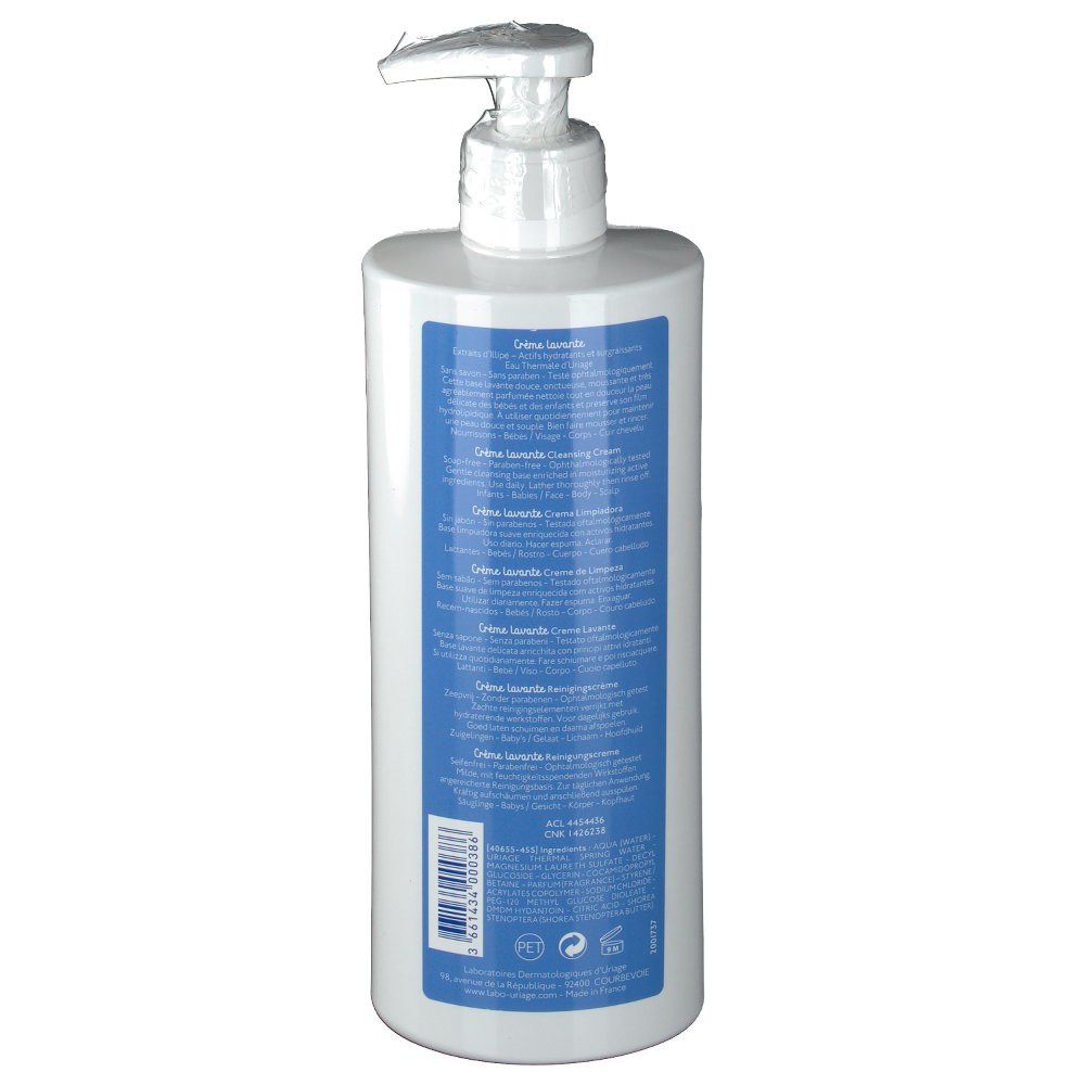 Uriage Bébé crème lavante sans savon