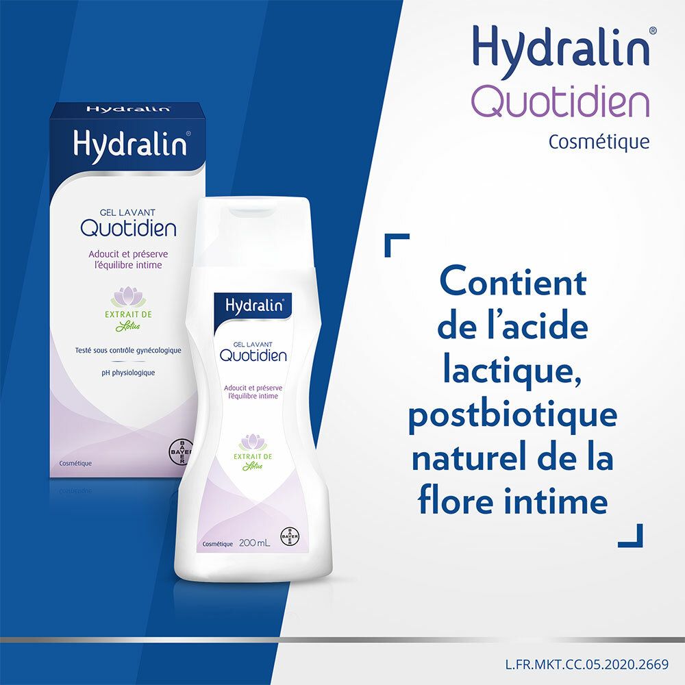 Hydralin Quotidien Gel Lavant 200 ml Equilibre Intime