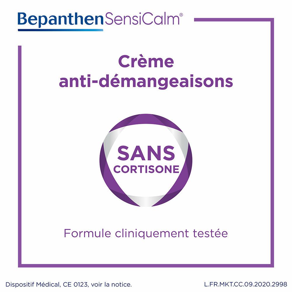 BepanthenSensicalm Crème Anti-Démangeaisons Eczéma 50g