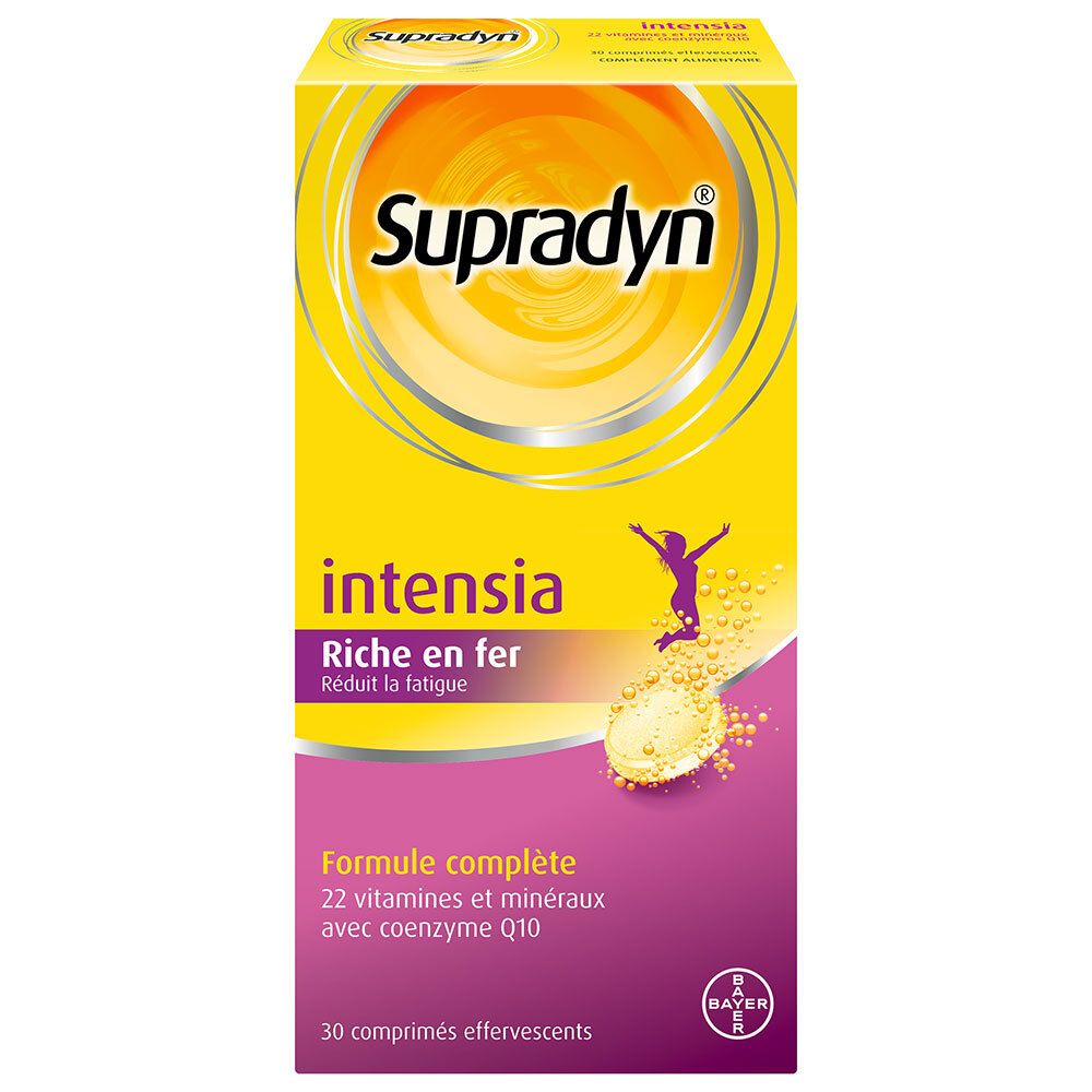 Supradyn Intensia  Multivitamines et Minéraux  aide à réduire la fatigue