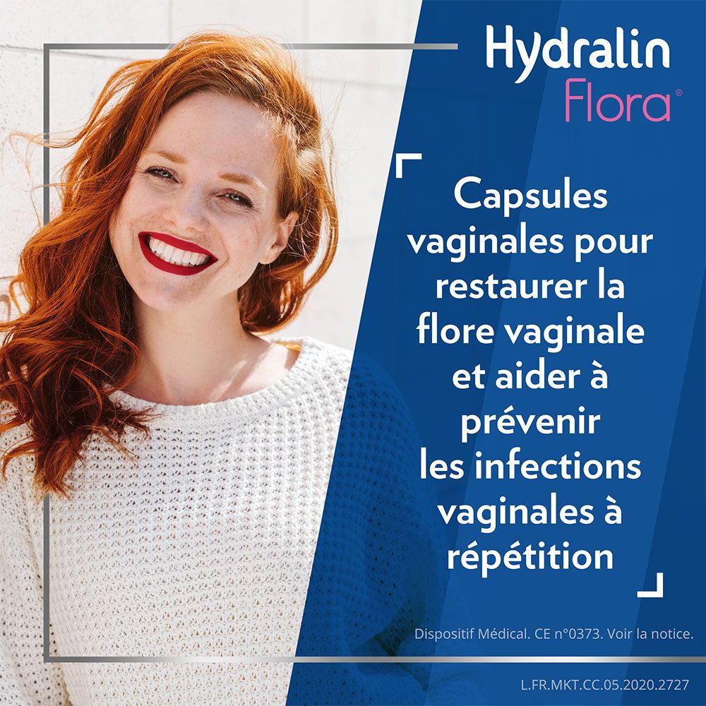 Hydralin Flora probiotique 10 capsules Vaginales