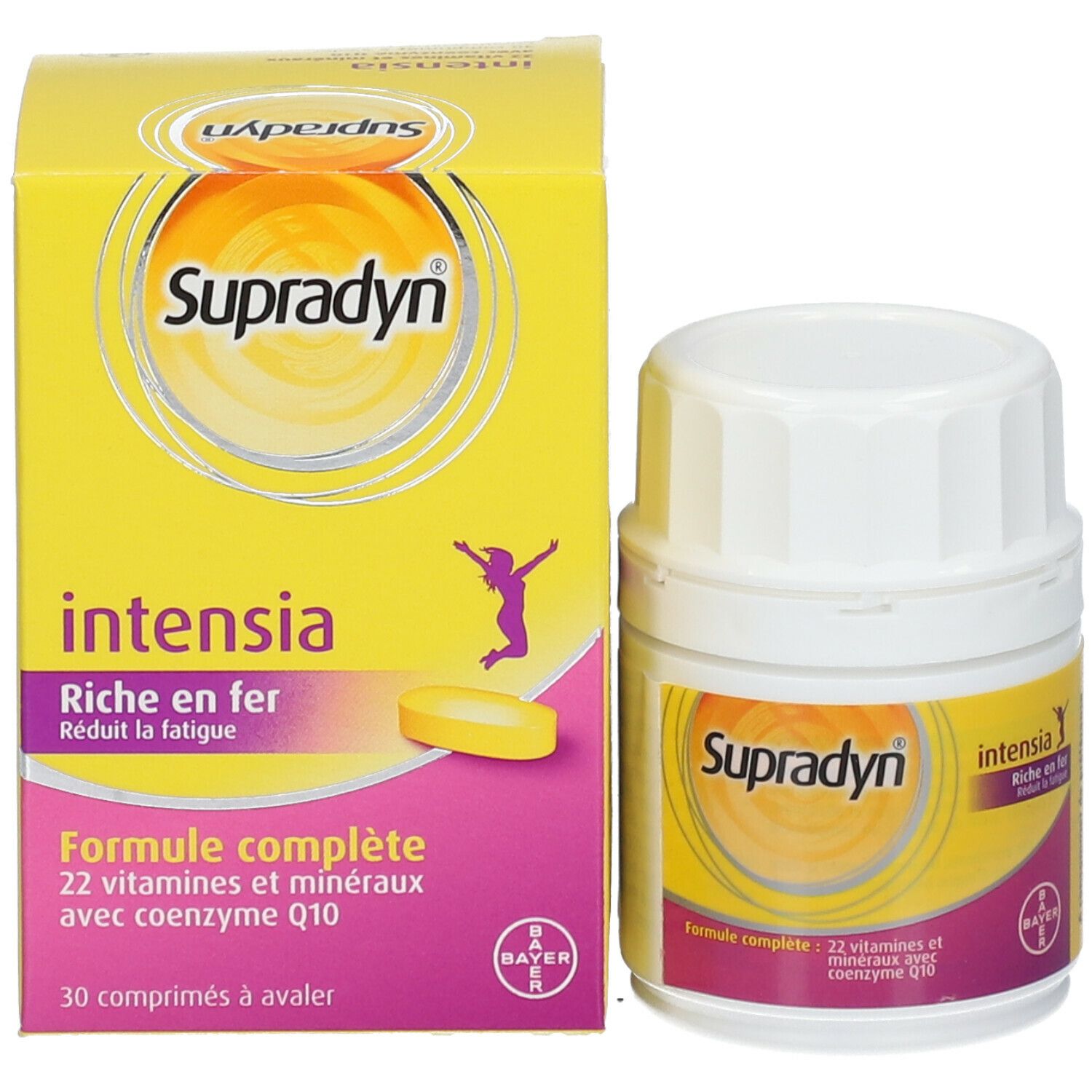 Supradyn Intensia Vitamines, Minéraux et Fer 30 Comprimés à Avaler Réduit la Fatigue