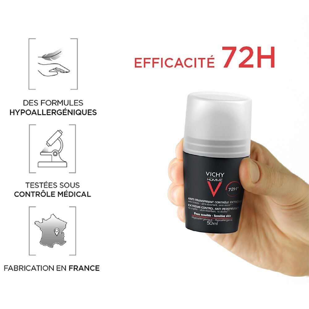 Vichy Homme Déodorant Contrôle Extrême