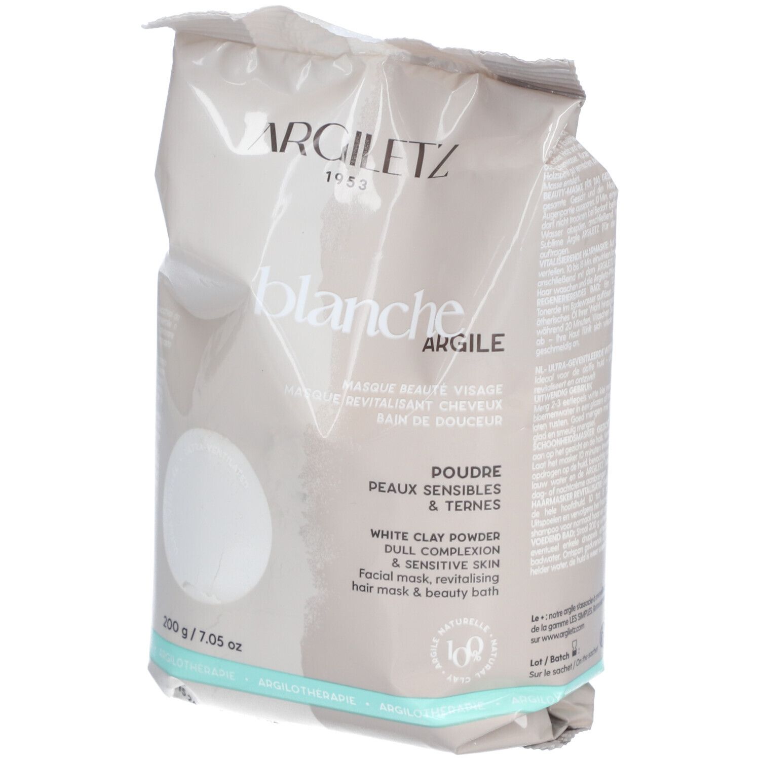 Argiletz Argile blanche ultra ventilée