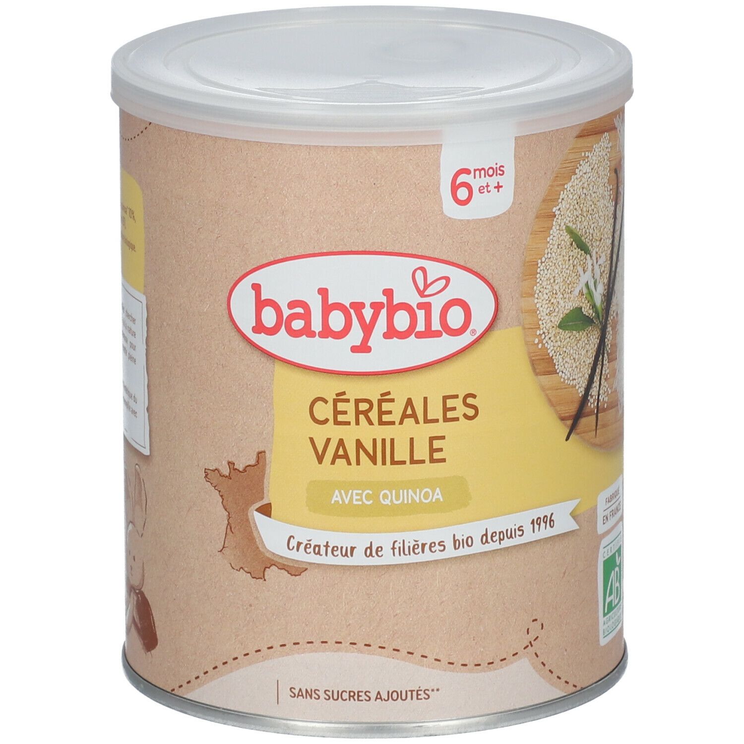 Babybio Céréales vanille bio dès 6 mois 220 g - Redcare Pharmacie