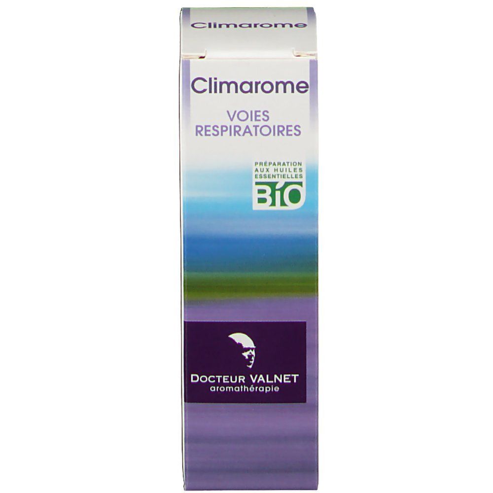 Boîte avec nom du produit et logo. Certification bio et nom de marque Docteur Valnet visibles.
