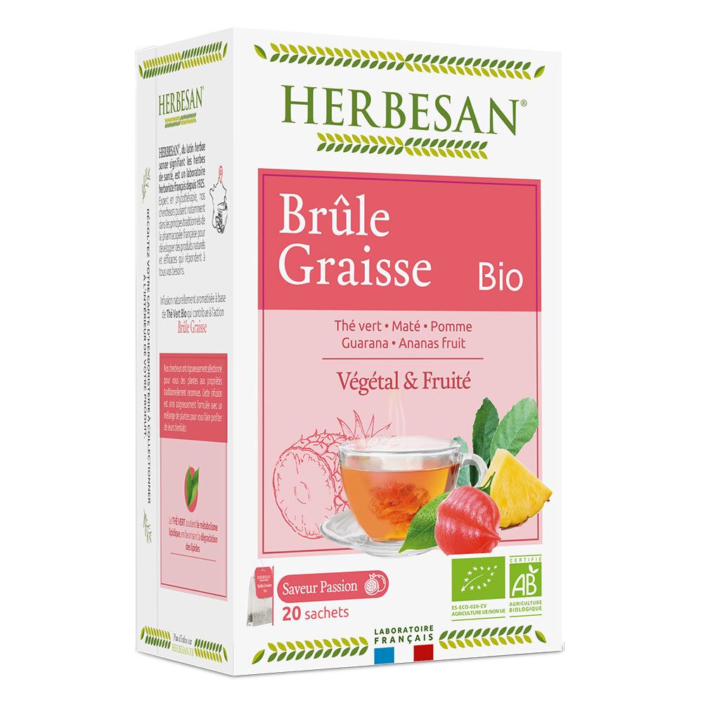 Herbesan® Infusion Bio maté vert – brûle-graisse N° 11