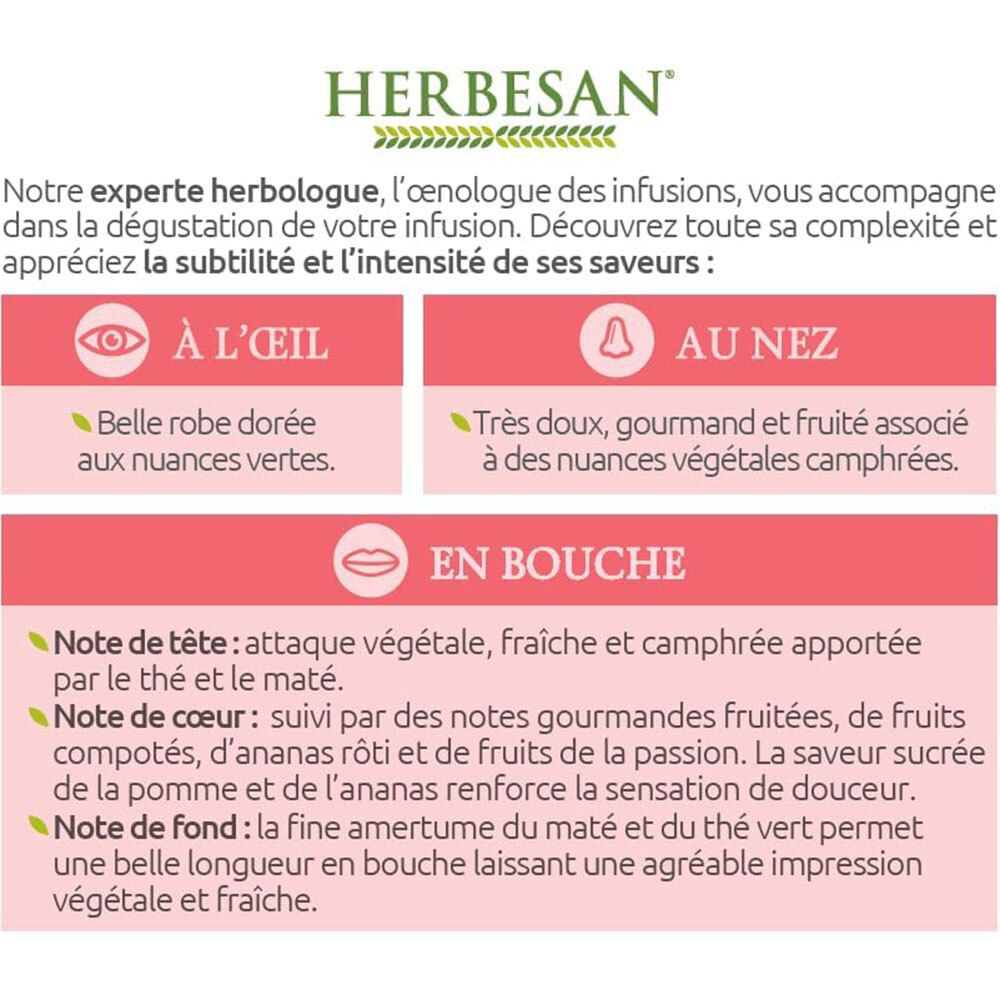 Herbesan® Infusion Bio maté vert – brûle-graisse N° 11