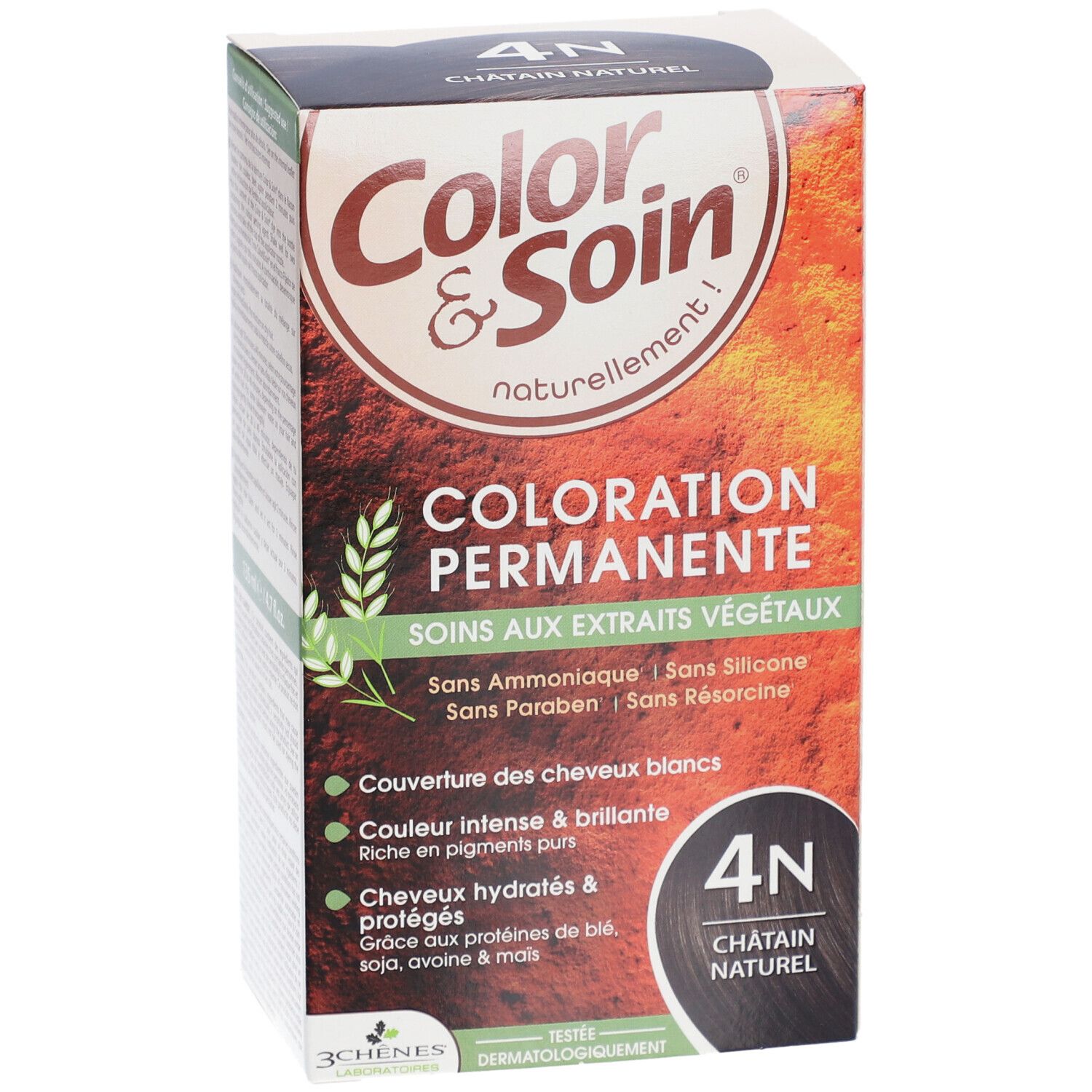 Les 3 Chênes Color & Soin 4N châtain naturel