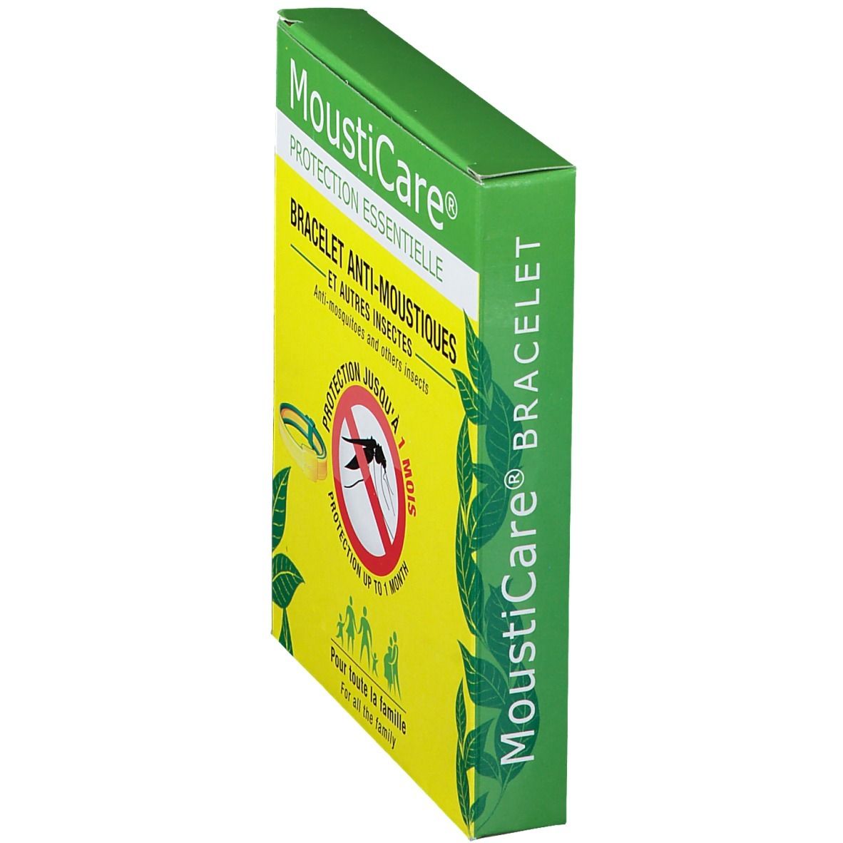 Mousticare® bracelet anti-moustiques jaune et vert