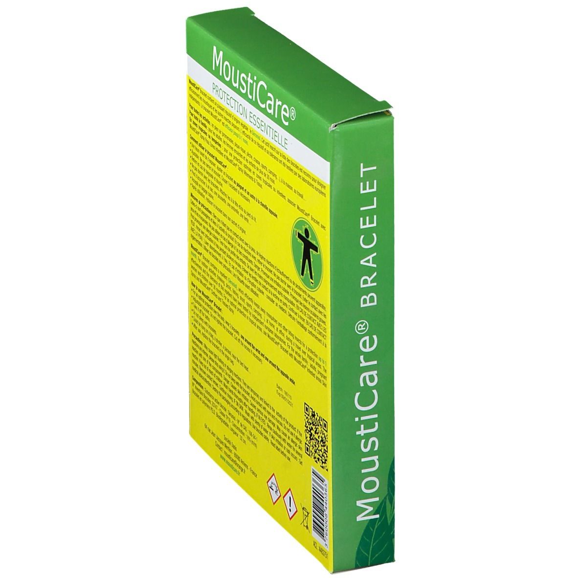 Mousticare® bracelet anti-moustiques jaune et vert