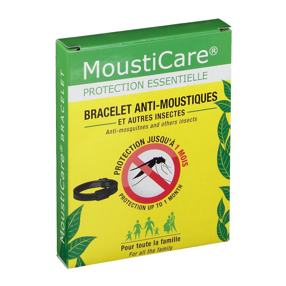 Mousticare bracelet anti-moustiques noir
