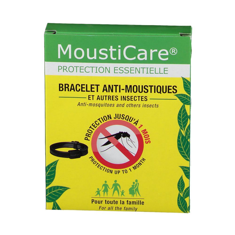 Mousticare bracelet anti-moustiques noir