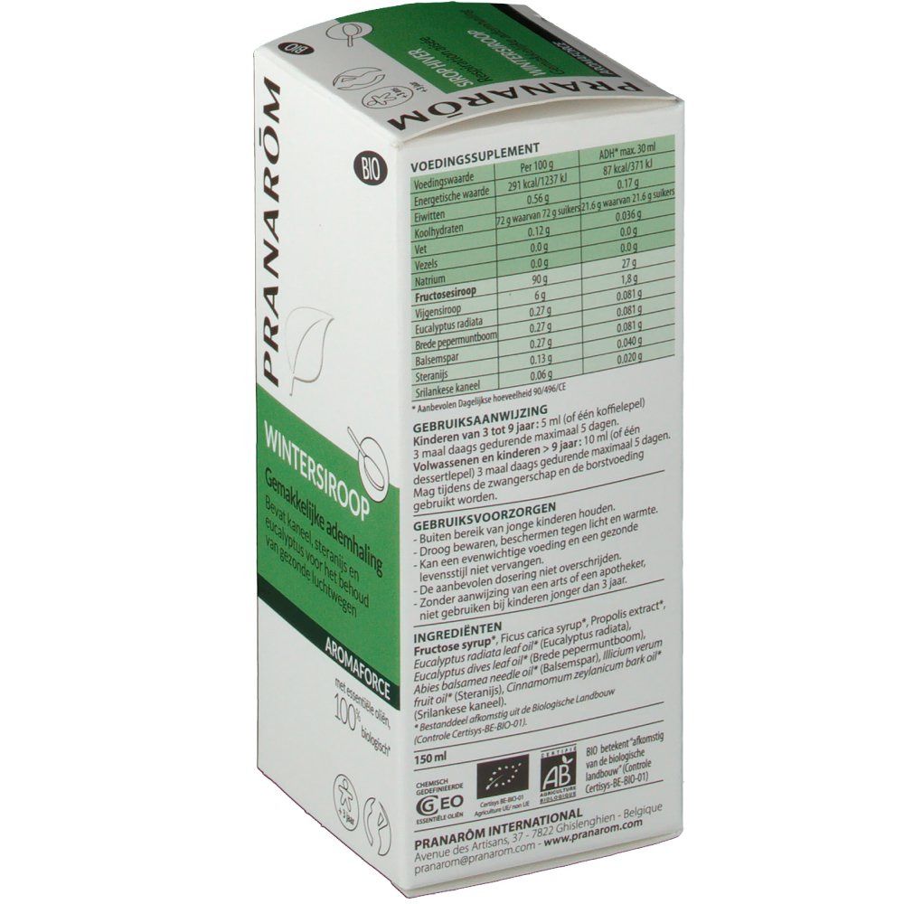 Pranarôm Aromaforce Sirop Bio Respiration aisée