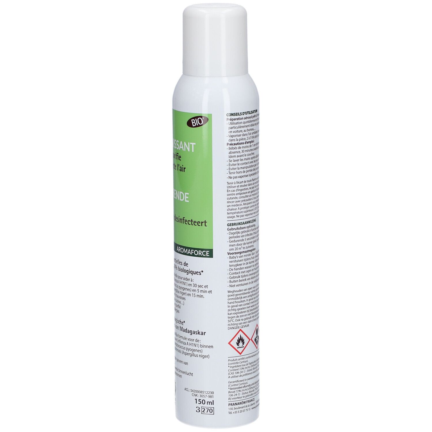 Pranarom Aromaforce spray assainissant bio