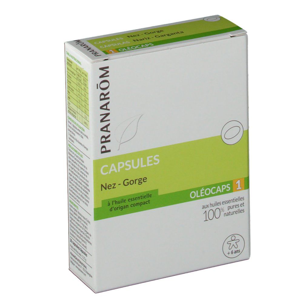 Pranarom Oléocaps 1 nez et gorge
