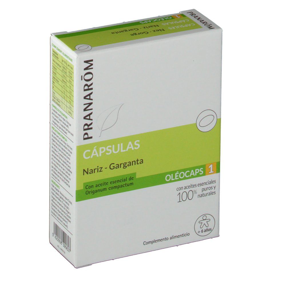 Pranarom Oléocaps 1 nez et gorge