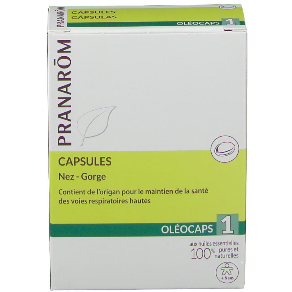 Pranarom Oléocaps 1 nez et gorge