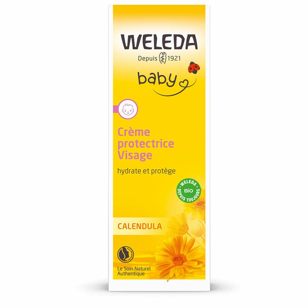 WELEDA Baby Crème protectrice Visage au Calendula Bio