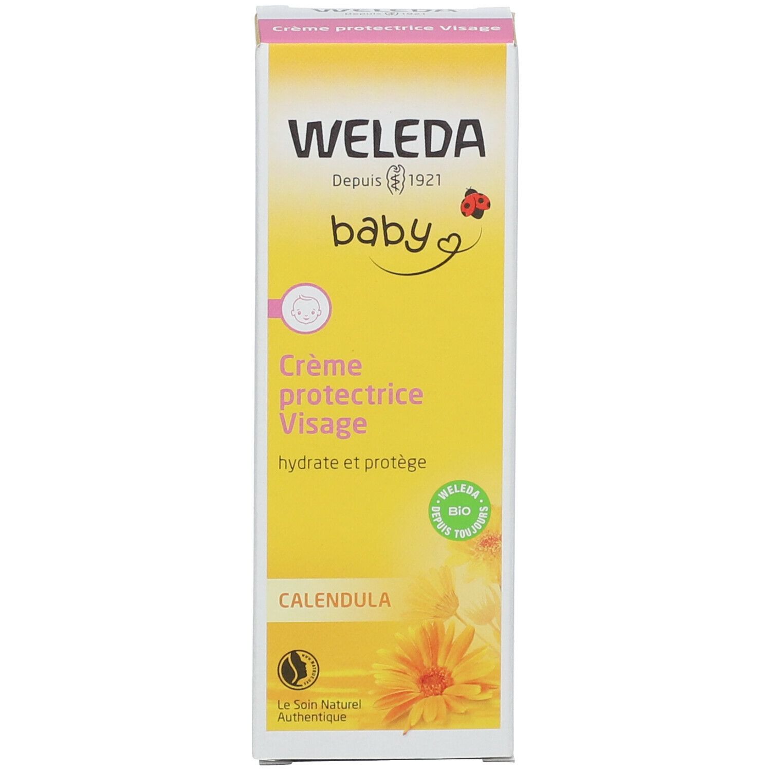 WELEDA Baby Crème protectrice Visage au Calendula Bio