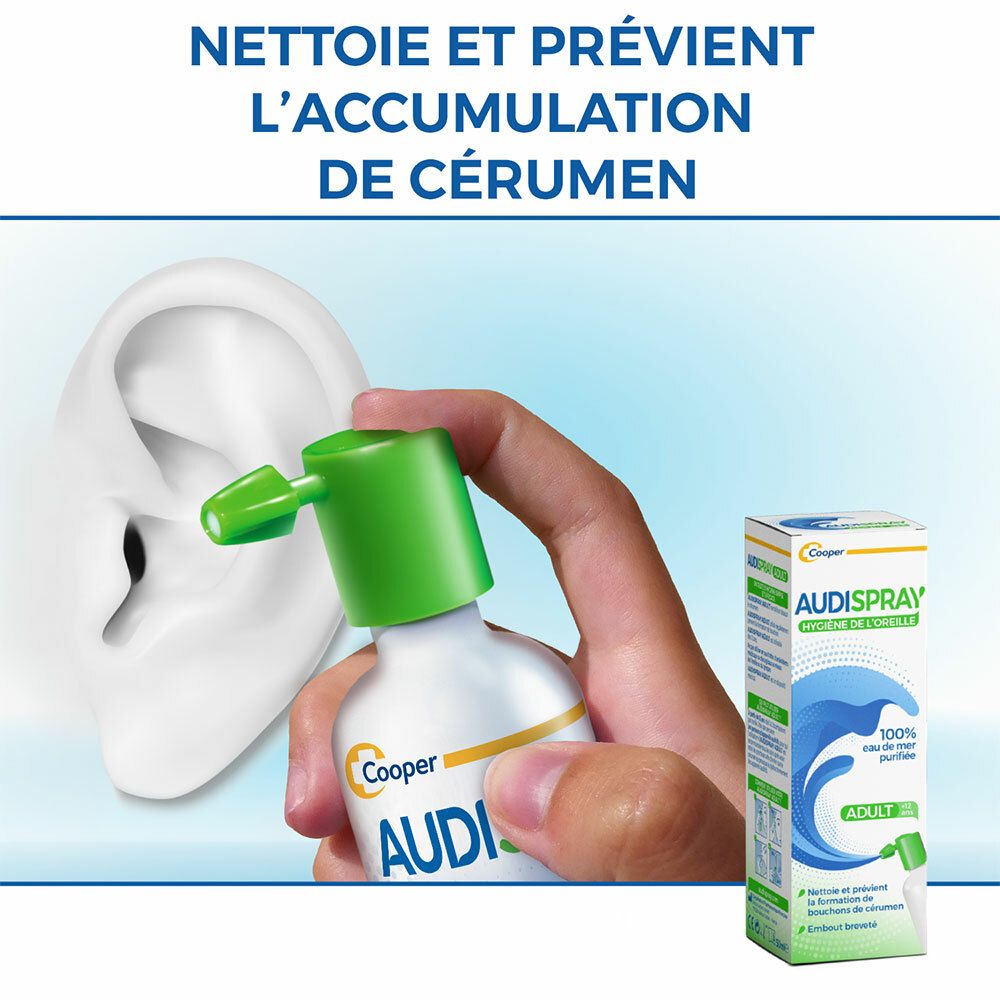 AUDISPRAY ADULT Hygiène de l'Oreille 50 ml - Redcare Pharmacie